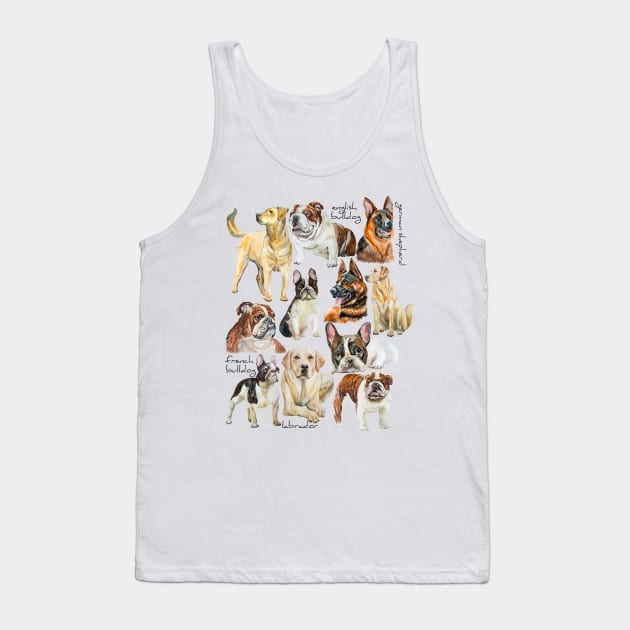 dogs Tank Top by VicaVeresk